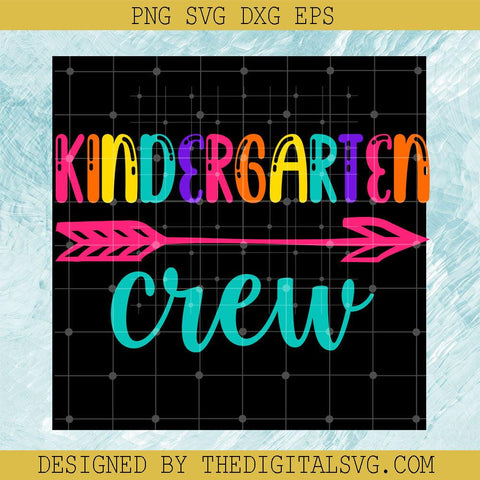 Kindergarten Dart Crew Svg, Back To School Svg, Kindergarten Svg - TheDigitalSVG