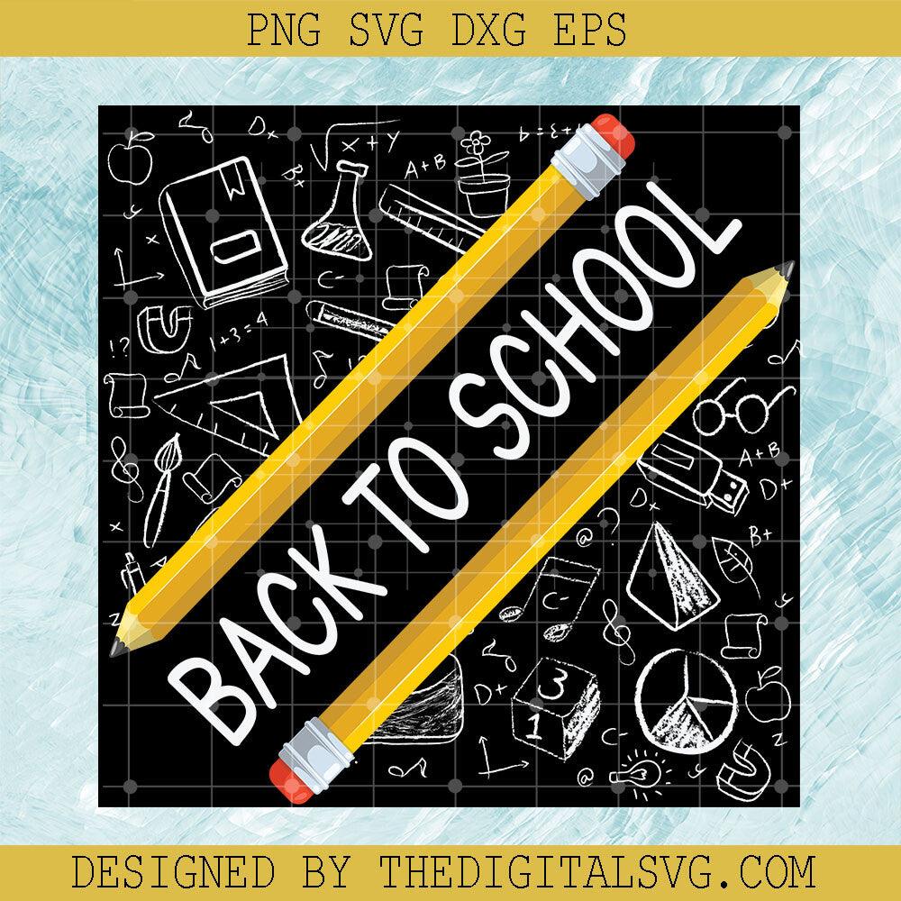 Back To School Svg, Pencil Svg, Maths Svg - TheDigitalSVG