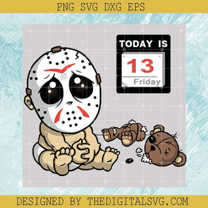 Baby Jason Svg, Horror Character Svg, 13 Friday Svg, Halloween Svg - TheDigitalSVG