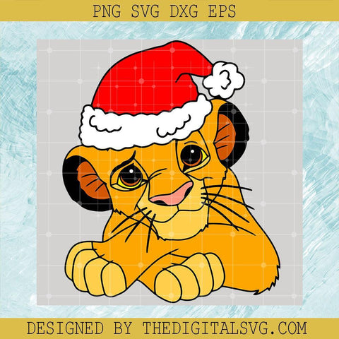 Baby Santa Claus Hat Svg, Christmas Svg, Lion King Christmas Svg - TheDigitalSVG