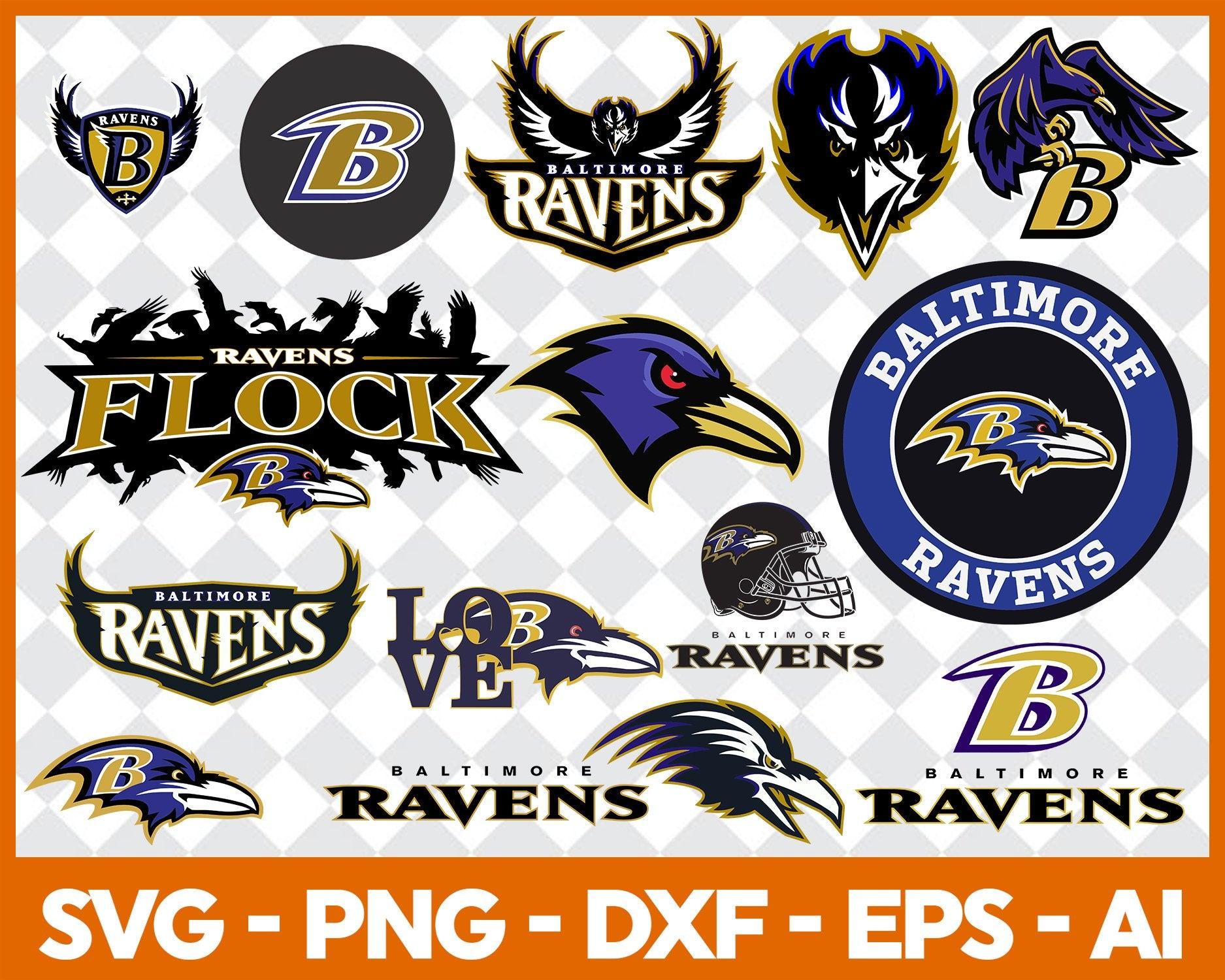 Baltimore Ravens Bundle Svg, Baltimore Ravens Svg, Baltimore Ravens Logo Svg, AFC Teams Svg, NFL Svg, Bundle Svg