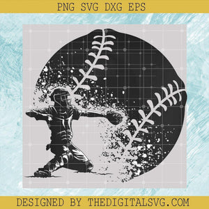 Baseball Catcher PNG, Baseball Lovers PNG, Baseball Painting Art PNG, MLB PNG - TheDigitalSVG