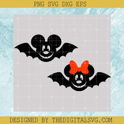 Bats Halloween Svg, Disney Mickey Mouse Svg, Mickey Svg, Halloween Svg - TheDigitalSVG