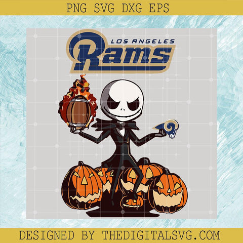 Los Angeles Rams Svg, Jack Skellington Svg, Pumpkin Svg - TheDigitalSVG