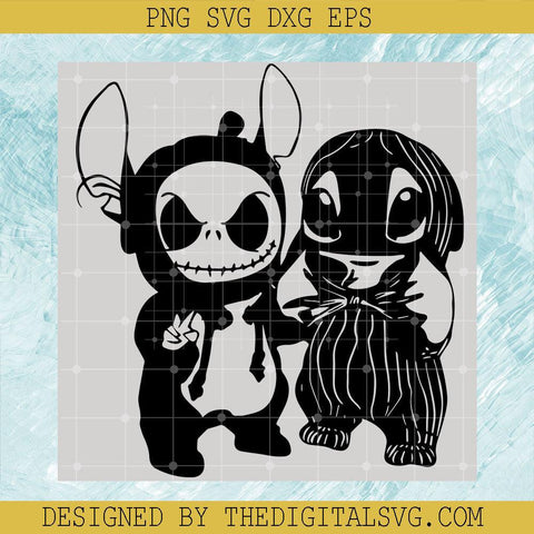 The Nightmare Before Christmas Svg, Halloween Svg, Stitch And Skellington Svg - TheDigitalSVG