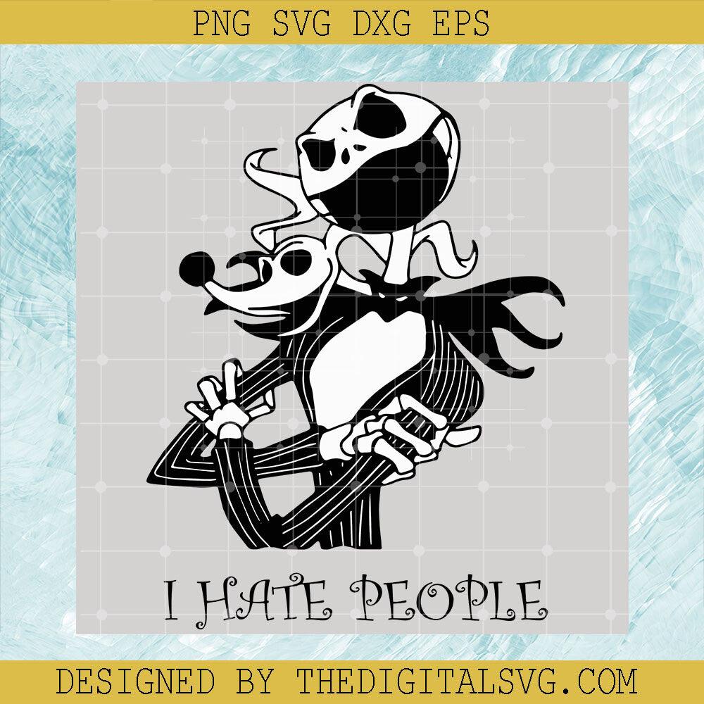 I Hate people Svg, Jack Skellington Svg, Halloween Svg - TheDigitalSVG