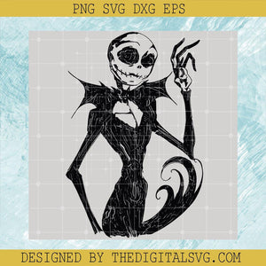 Jack Skellington Rose Svg, Halloween Svg, Nightmare Svg - TheDigitalSVG