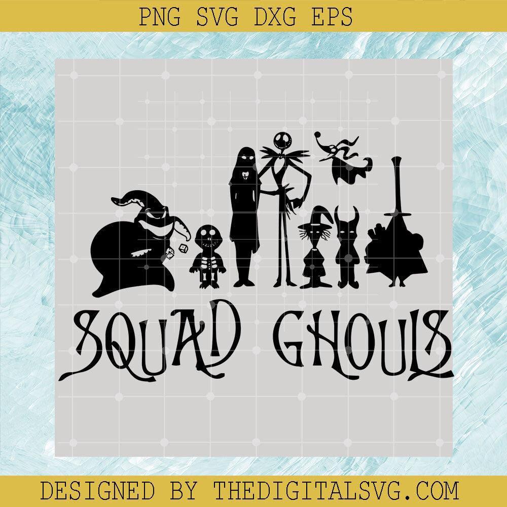 Squad Ghouis Svg, Oogie Boogie And Friends Svg, Jack Skellington Svg - TheDigitalSVG