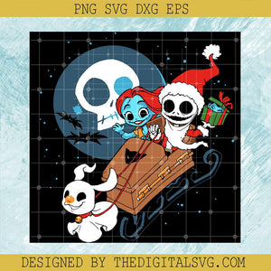 Jack Skellington And Sally Love Svg, The Nightmare Before Christmas Svg, Halloween Svg - TheDigitalSVG