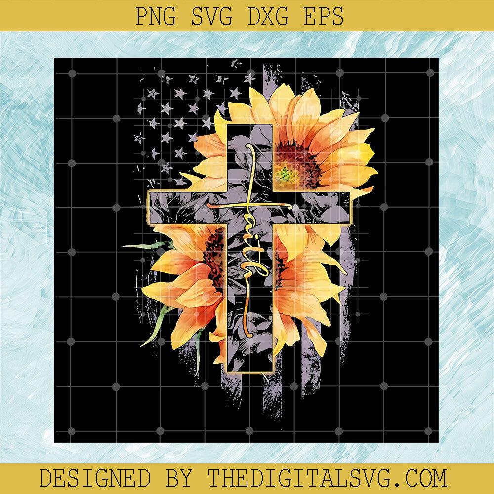 Cross Fail Sunflower Svg, Sunflower Svg, Cross Jesus Svg, Cross Sunflower Svg - TheDigitalSVG