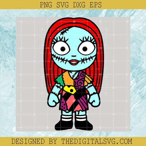 Sally Chibi Cute Svg, Halloween Svg, Nightmare Svg - TheDigitalSVG