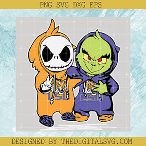 Jack Skellington And Grinch Svg, Friend Svg, Halloween Svg - TheDigitalSVG