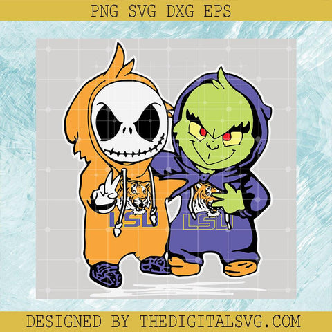 Jack Skellington And Grinch Svg, Friend Svg, Halloween Svg - TheDigitalSVG