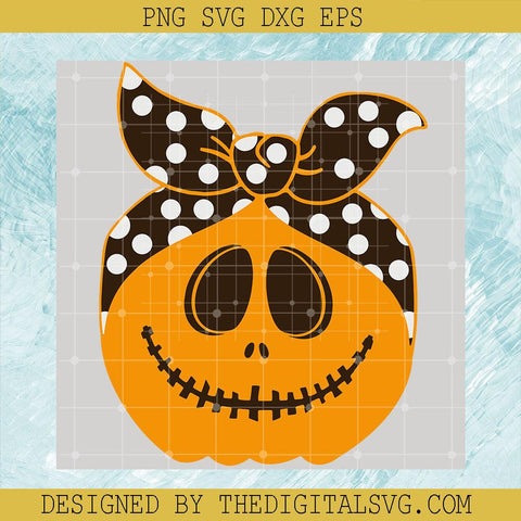 Jack Skellington Pumpkin Svg, Halloween Svg, Nightmare Svg - TheDigitalSVG