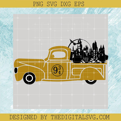 Hogwarts Svg, Truck Hogwarts Svg, 9 3/4 Harry Potter Svg - TheDigitalSVG