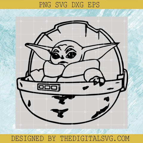 Laser Baby Yoda By Swag Daddy Svg, Yoda Svg, Star Wars Disney Svg - TheDigitalSVG