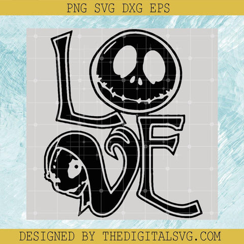 Love Svg, Jack Skellington Love Svg, Nightmare Svg - TheDigitalSVG