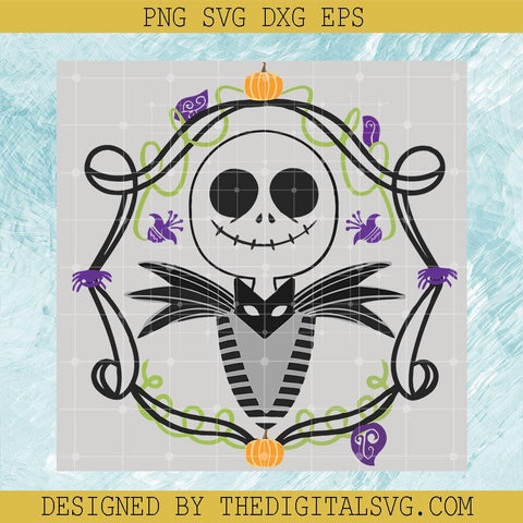 Happy Jack Skellington Svg, Nightmare Svg, Halloween Svg - TheDigitalSVG