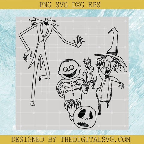 Jack Skellington And Friends Svg, Nightmare Svg, Halloween Svg, Funny Boogie's Play Soccer Svg - TheDigitalSVG