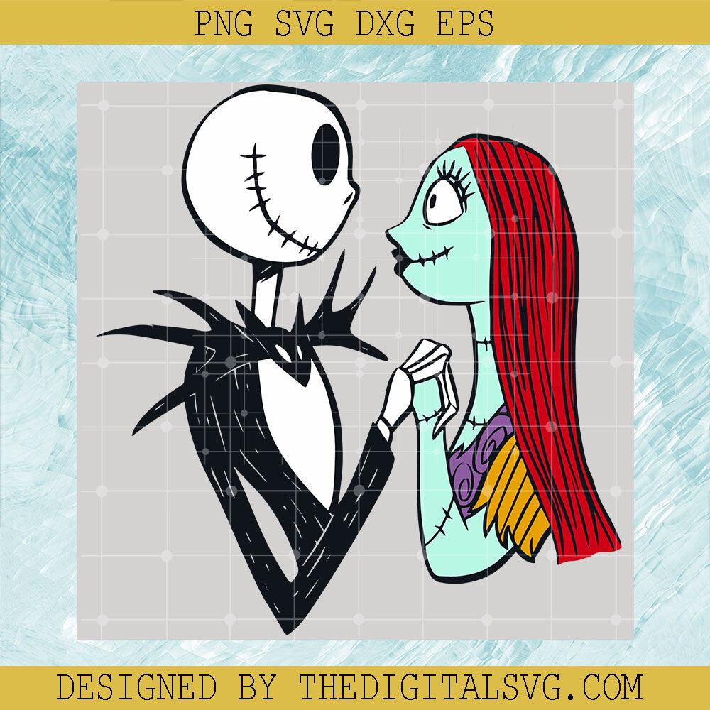 Halloween Svg, Jack And Sally Love Svg, Jack And Sally Look So Happy, Nightmare Svg - TheDigitalSVG