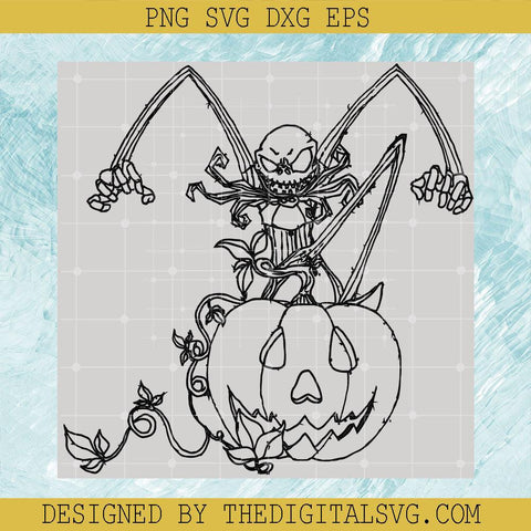 Angry Jack Skellington Svg, Pumpkin Svg, Nightmare Svg - TheDigitalSVG