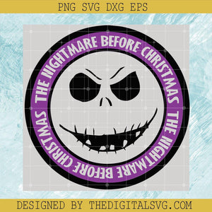 The Nightmare Before Christmas Svg, Jack Skellington Svg, Purple Logo The Nightmare Before Christmas Svg - TheDigitalSVG