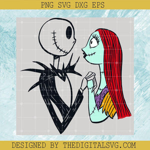 The Nightmare Before Christmas Svg, Jack And Sally Love Svg, Nightmare Svg - TheDigitalSVG