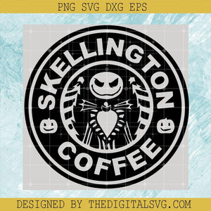 Skellington Coffee Svg, Jack Skellington Svg, The Nightmare Before Christmas Svg - TheDigitalSVG