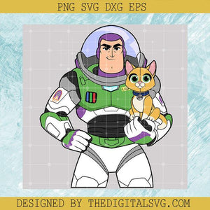 Buzz And Sox SVG, Buzz Lightyear Cat SVG, Buzz Lightyear SVG