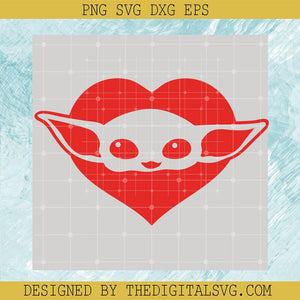 Love Baby Yoda Svg, Yoda Cute Svg, Baby Yoda Svg - TheDigitalSVG