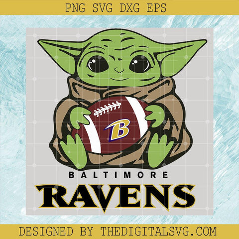 Baltimore Ravens Svg, Baby Yoda Svg, Star Wars Svg - TheDigitalSVG