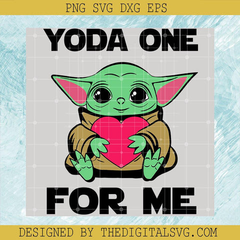Yoda One For Me Svg, Baby Yoda Svg, Disney Svg - TheDigitalSVG