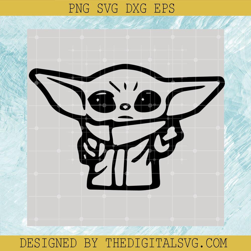 Baby Yoda Svg, Star Wars Disney Svg, Baby Yoda So Cute Svg - TheDigitalSVG