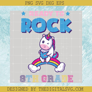 Ready To Rock 8Th Grade Svg, Grade Svg, Horse Svg, Back To School Svg - TheDigitalSVG