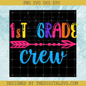 1St Grade Crew Svg, Dart Svg, School Svg - TheDigitalSVG