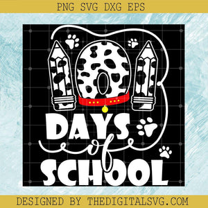 101 Days School Svg, Back To School Svg, Dog Paw Prints Svg - TheDigitalSVG