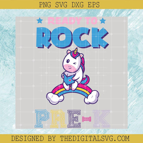 Ready Rock Pre-K Svg, Back To School Svg, Horse Svg, School Svg - TheDigitalSVG