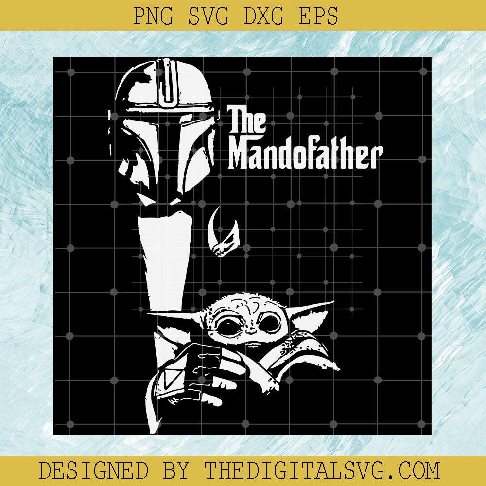 The Mando Father Svg, Dad Svg, Baby Yoda Svg, Fathers Day Svg, Mando Svg - TheDigitalSVG