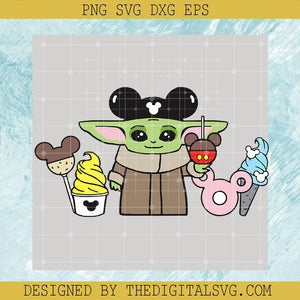 yoda Mickey Mouse Svg, Yoda Svg, Star Wars Disney Svg, Cream Svg - TheDigitalSVG