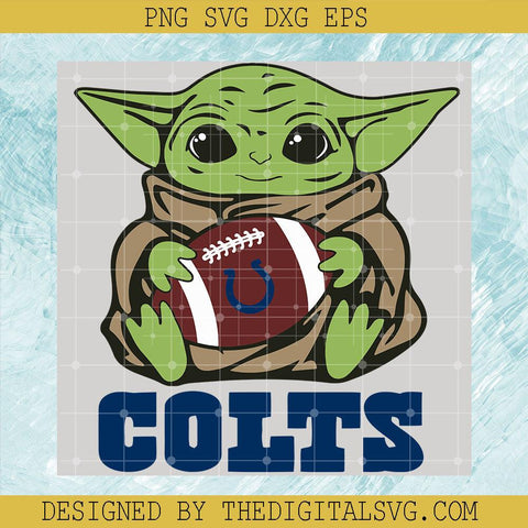 Colts Svg, Baby Yoda Colts Svg, Star Wars Disney Svg - TheDigitalSVG