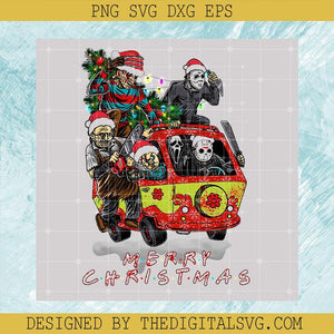 Christmas Tree With Car PNG, Friends Horror PNG, Christmas Friends PNG