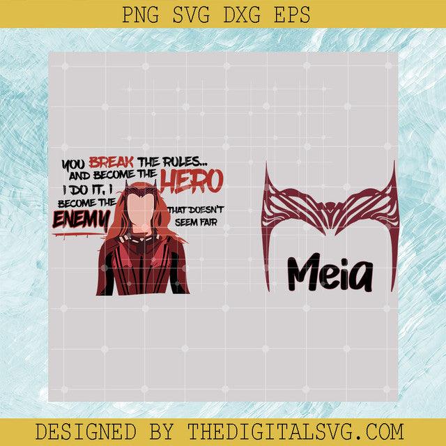 Custom Wanda Maximoff SVG, Scarlet Witch SVG, Doctor Strange 2 SVG