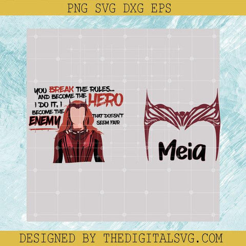 Custom Wanda Maximoff SVG, Scarlet Witch SVG, Doctor Strange 2 SVG