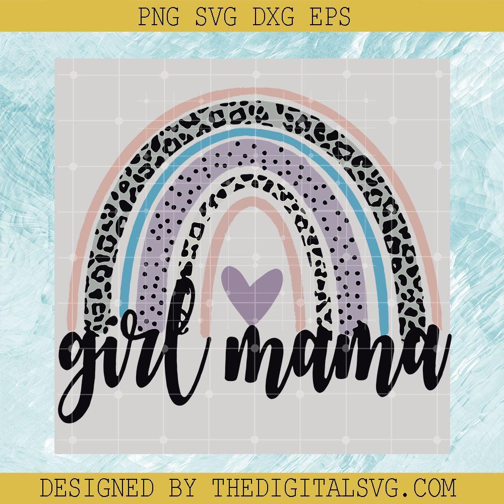 Cute-Girl-Mama-Leopard-Rainbow-Purple-Dots-Rainbow-Mom-Of-Girls-Rainbow ...