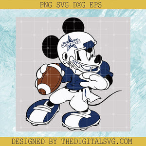 Dallas Cowboys Football Mickey Svg, Cowboys NFL Svg, Disney Mickey Football Svg - TheDigitalSVG