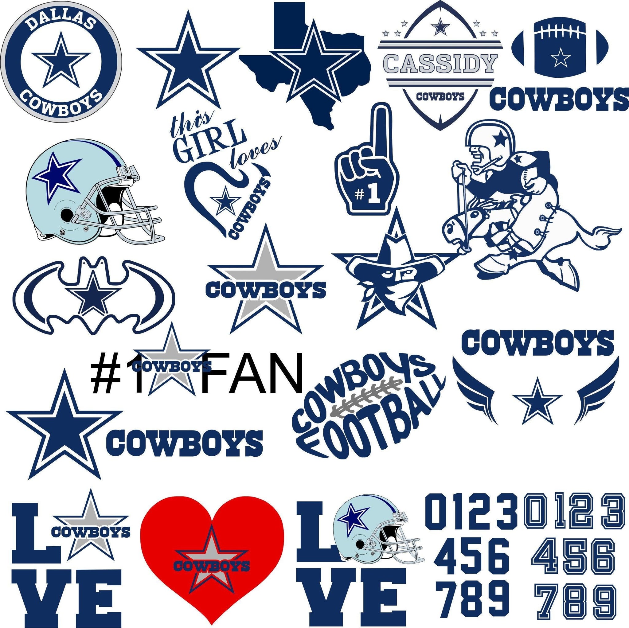 Dallas Cowboys Bundle Svg, Dallas Cowboys Svg,Dallas Cowboys Logo Svg, NFC Teams Svg, NFL Svg, Bundle Svg