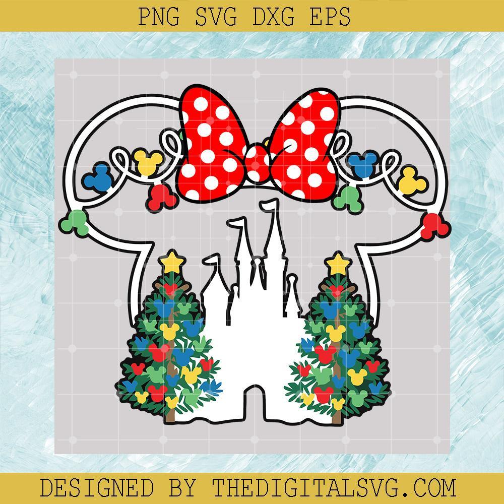 Disney Inspired Merry Christmas Minnie Mouse Svg, Disney Minnie Svg, Christmas Svg, Disney Svg - TheDigitalSVG
