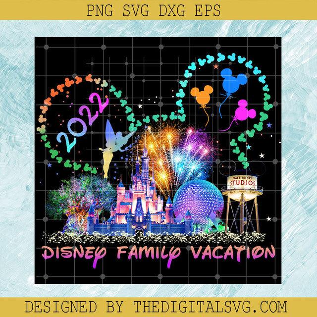 Disney Family Vacation 2022 PNG, Disney World PNG, Disney Family PNG