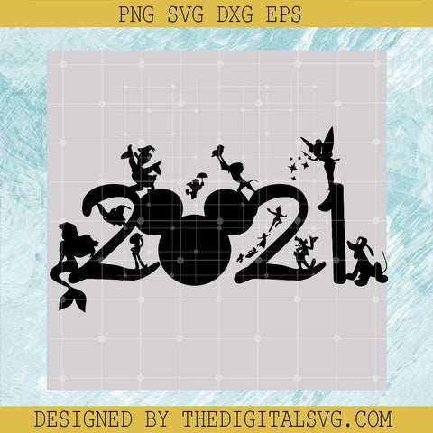 Disney 2021 Mickey Head Svg, All Character Disney Svg, Disney Svg - TheDigitalSVG