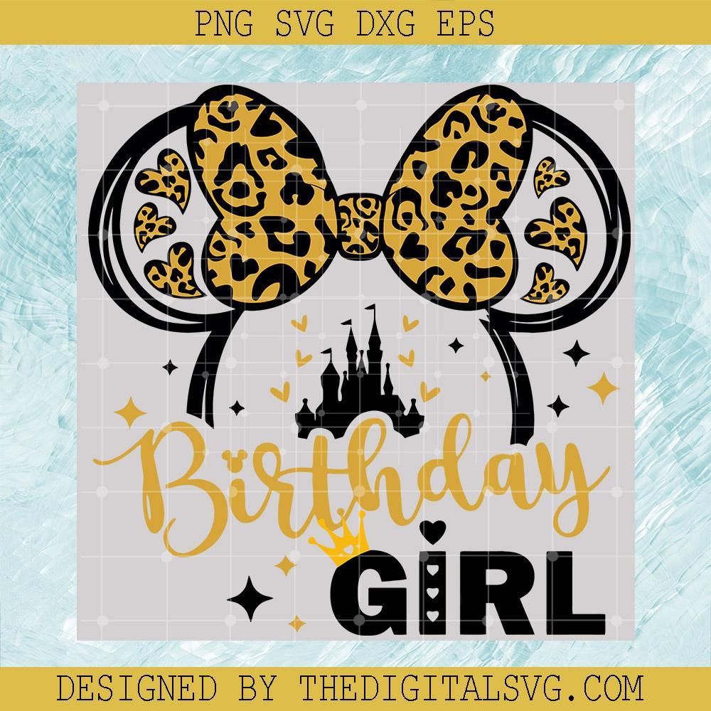#Disney Minnie Birthday Girl Svg, Minnie Mouse Leopard Svg, Birthday Minnie Disney Svg, Funny Birthday Girl Svg , Mickey Svg, Disney Svg - TheDigitalSVG